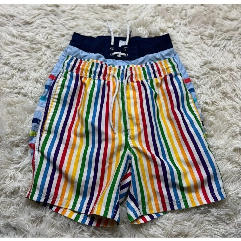 2 piece Boys Size 8 Rainbow & Colorful Boys Swimming Shorts by GAP and Trinity C